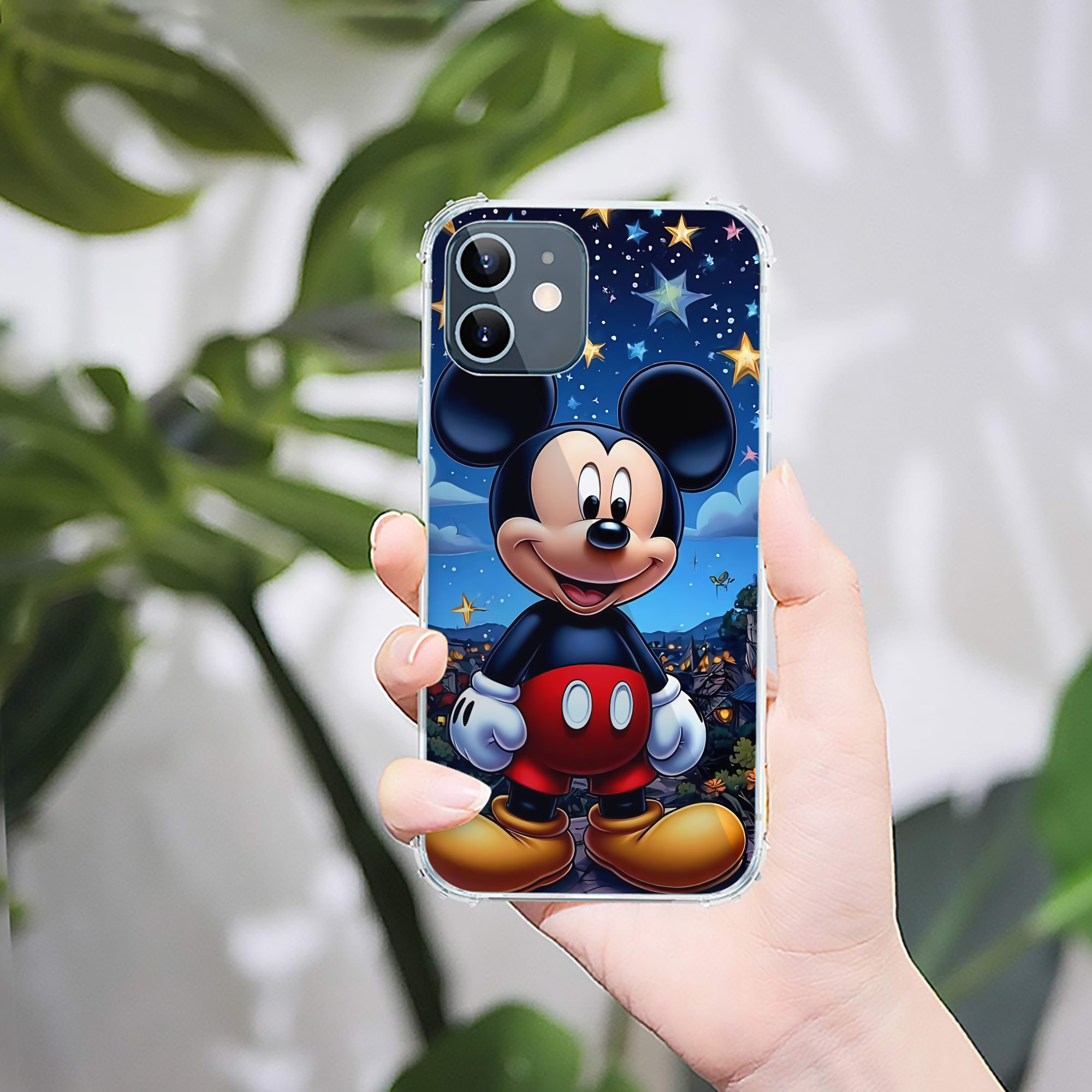 ミッキーマウス Mickey Mouse 【iPhone 12シリーズ対応】透明スマホケース（クリアソフトケース）